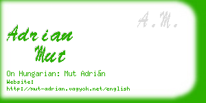 adrian mut business card