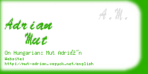 adrian mut business card